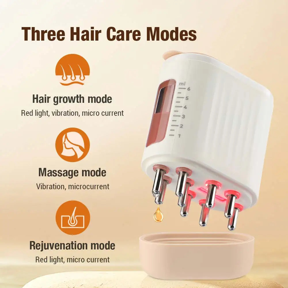 Head Scalp Massager  LED Light Therapy Vibration Massage