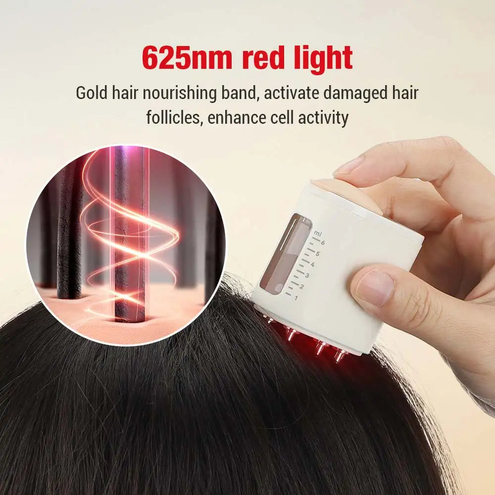 Head Scalp Massager  LED Light Therapy Vibration Massage