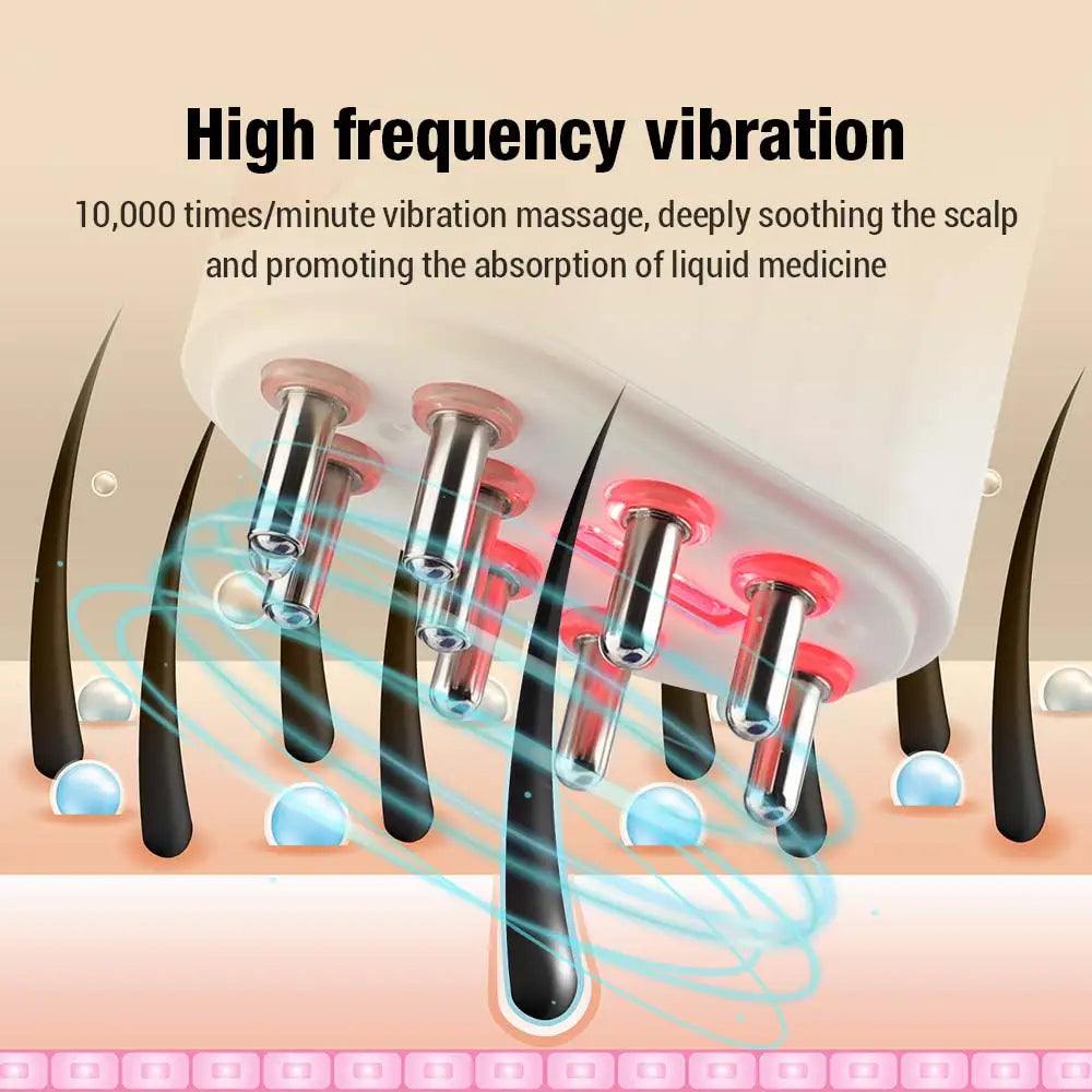 Head Scalp Massager  LED Light Therapy Vibration Massage